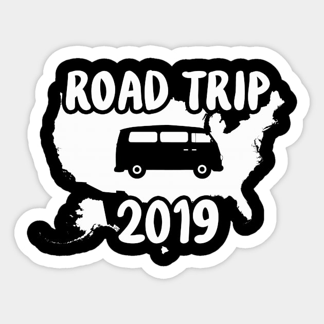 Road Trip 2019 Sticker by 4Craig